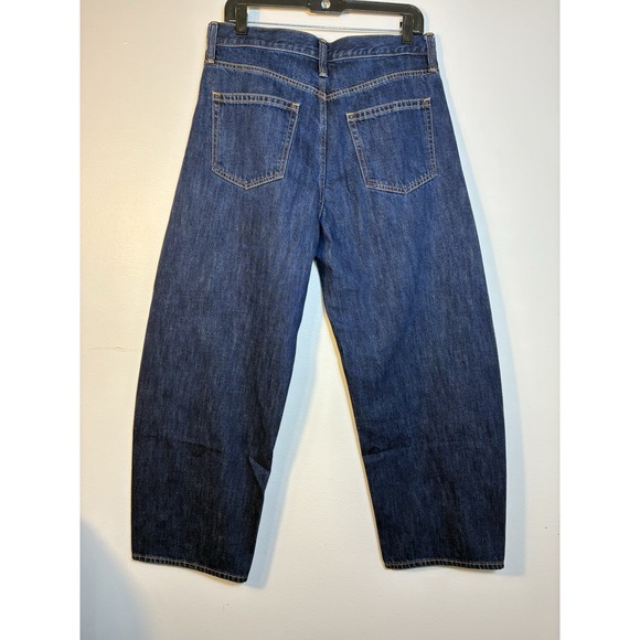 GAP The Barrel High Rise Jeans Women's 10 Dark Wash Retro Boho Baggy - Picture 3 of 8